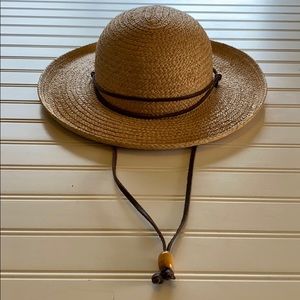 THE SCALA COLLECTION STRAW BRIMMED HAT